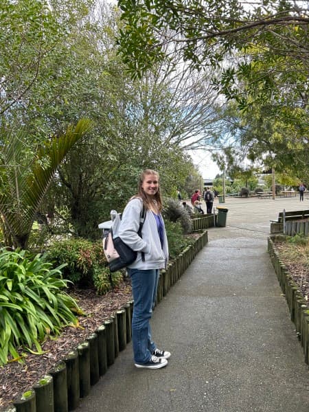 High school exchange and English language student Emely Soffel in Nelson